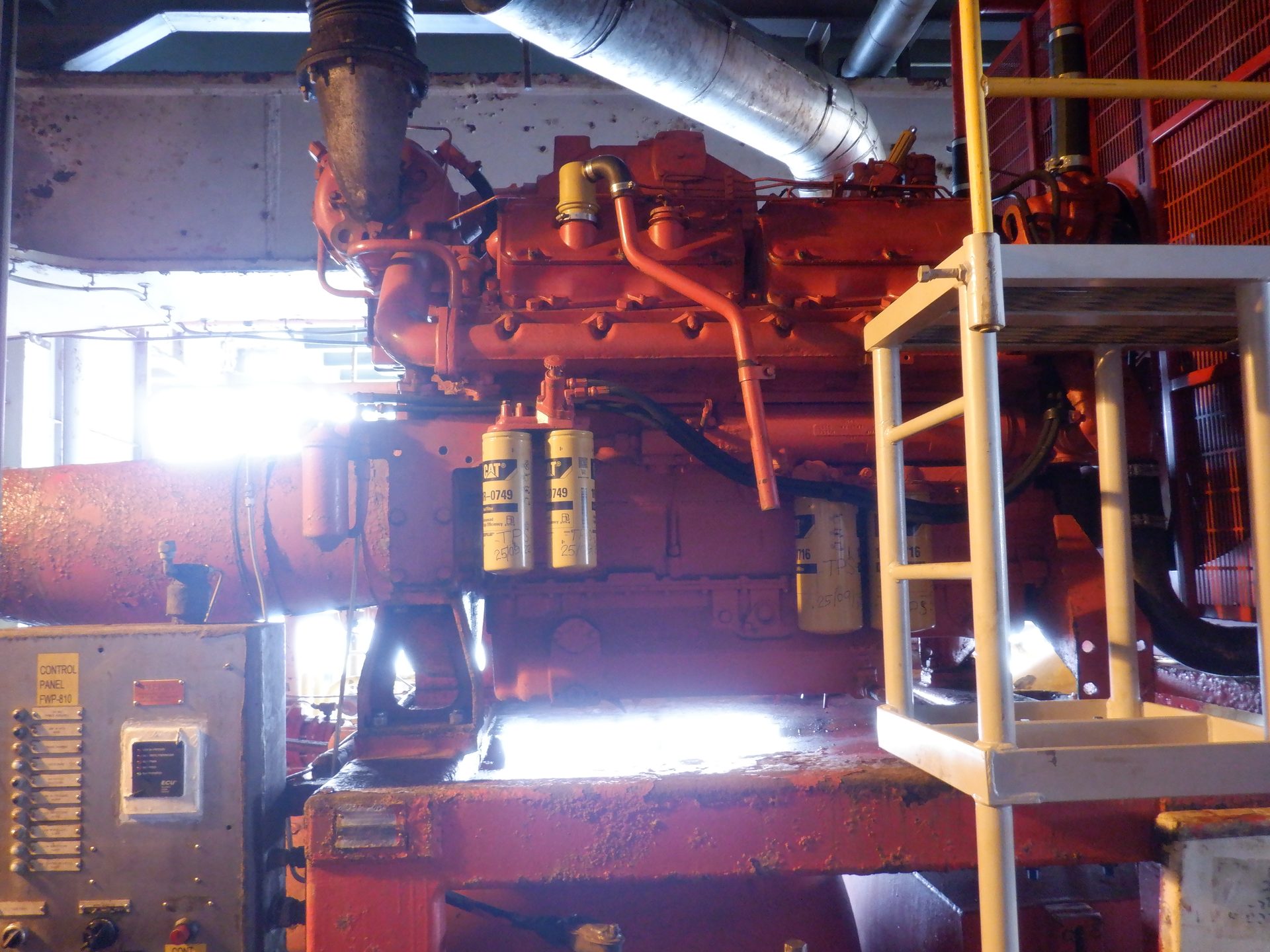 Fire-water pump skid and FWP-810 control panel commissioned by ULTECH on the Seligi offshore platform