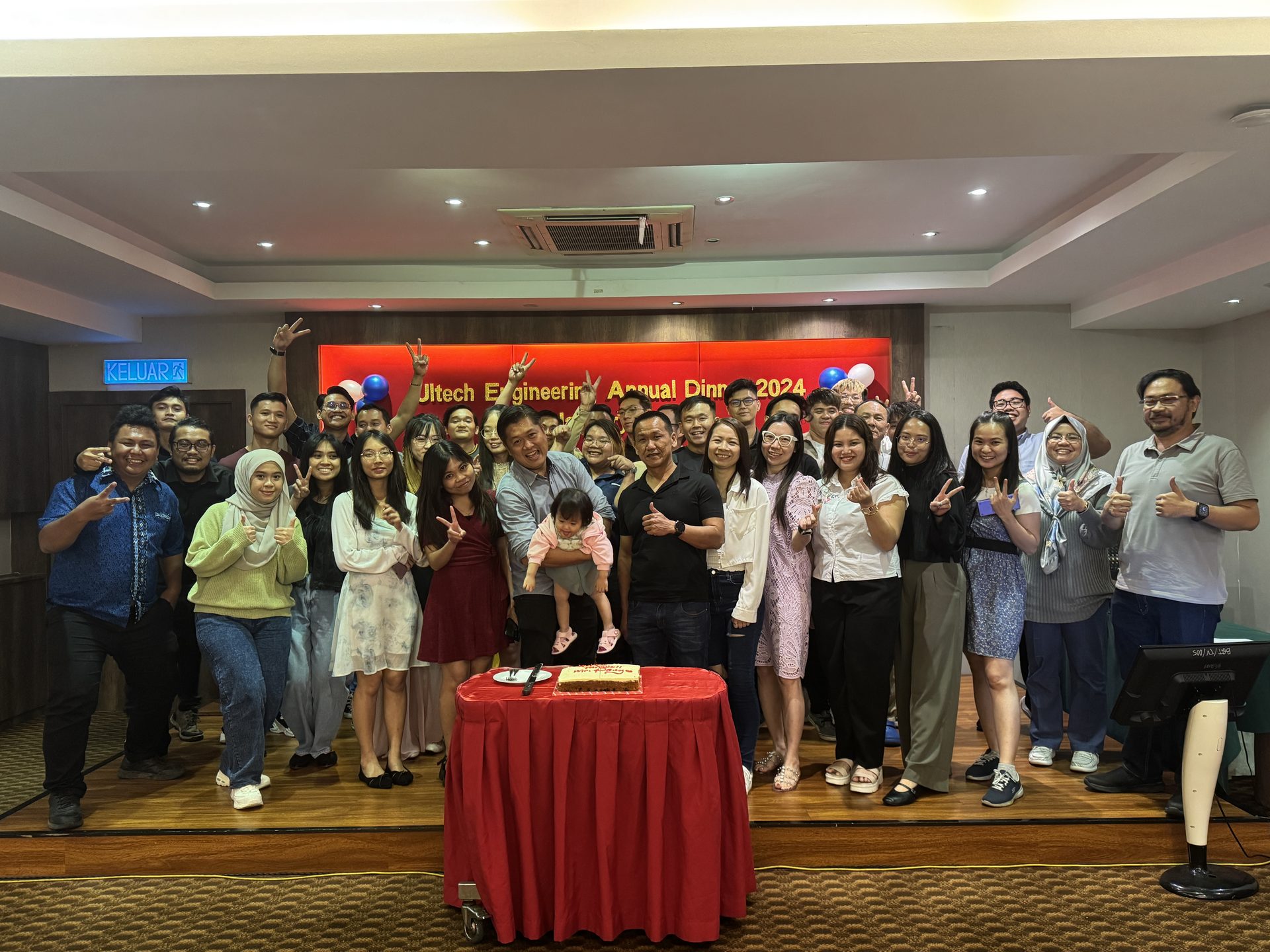 ULTECH Engineering staff at the company annual dinner in Miri